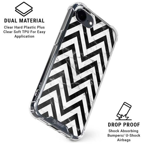 Chevron Marble iPhone 16e Clear Case